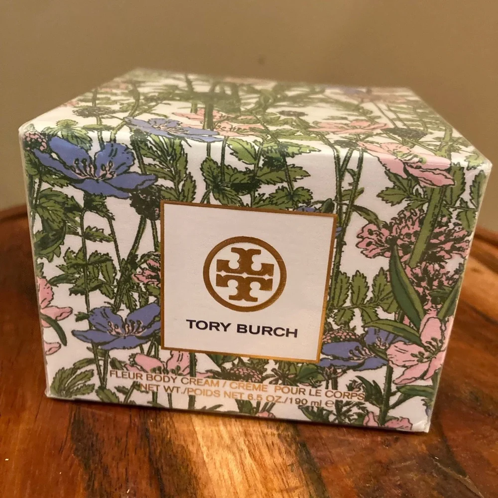 TORY BURCH FLEUR‎ BODY CREAM JAR Full Size NEW SEALED BOX 6.5oz / 190ml RARE!!